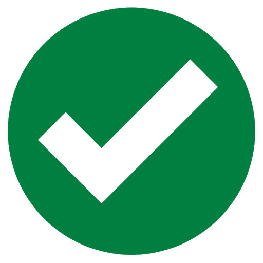 Green checkmark